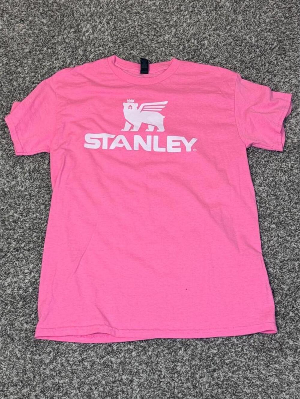 Stanley Pink Logo Tee – Size Medium 💖